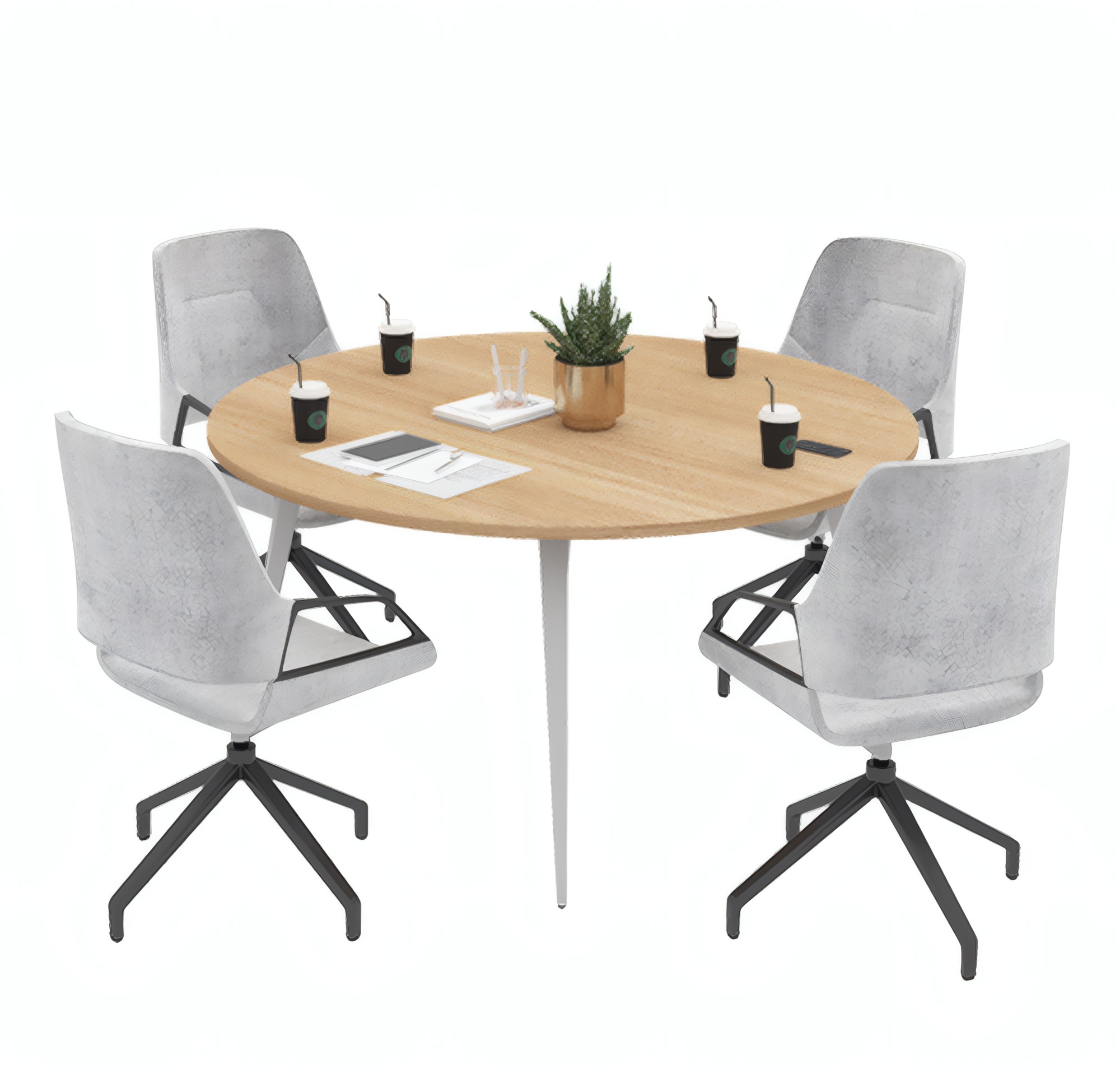 Sleek Round Collab Table