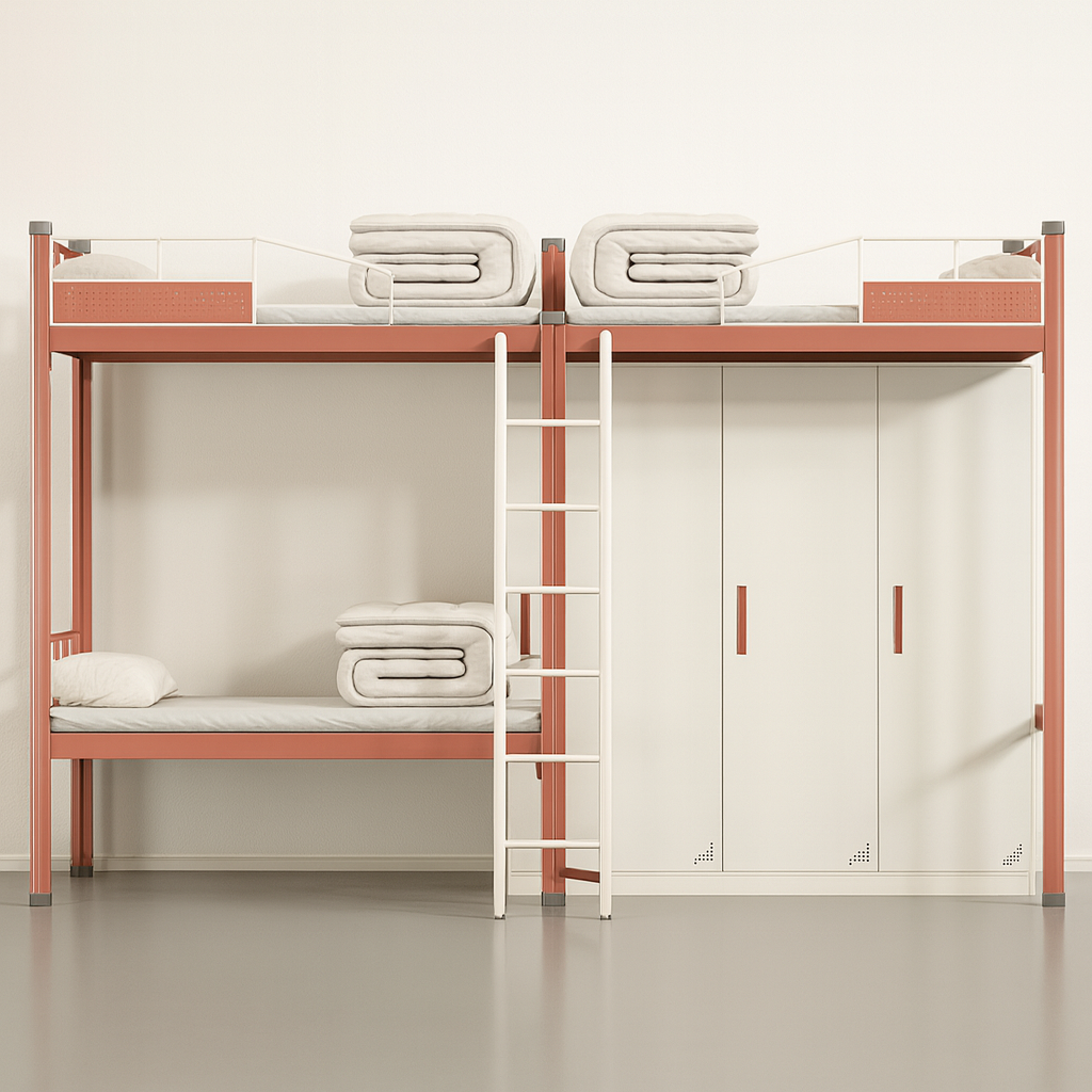 Triple Bed with Wardrobe Set