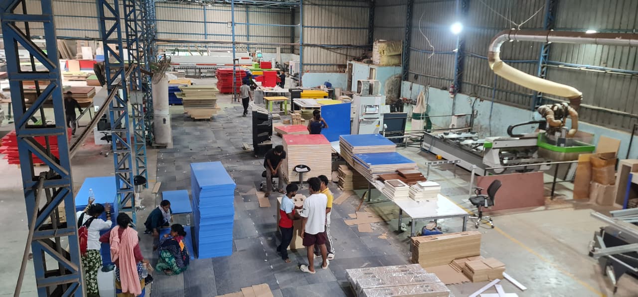 Panels and the production team on the OutDo floor