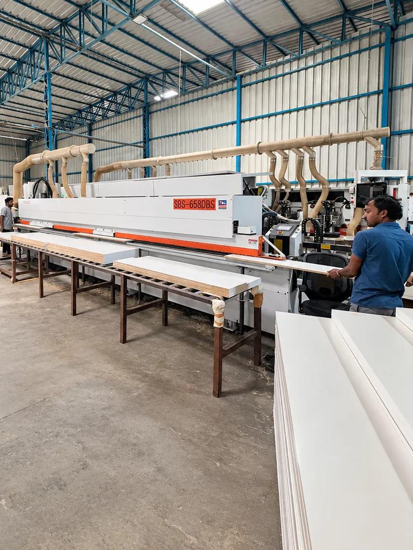 Edge-banding line in the OutDo woodwork unit