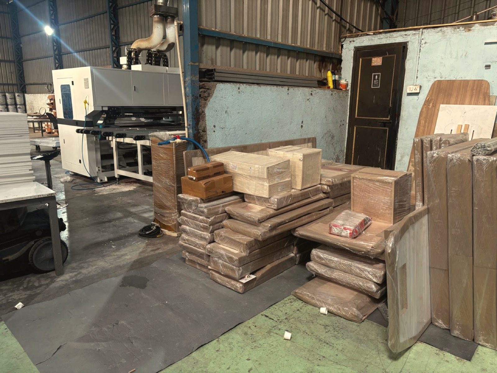 Finished furniture packed per project for dispatch